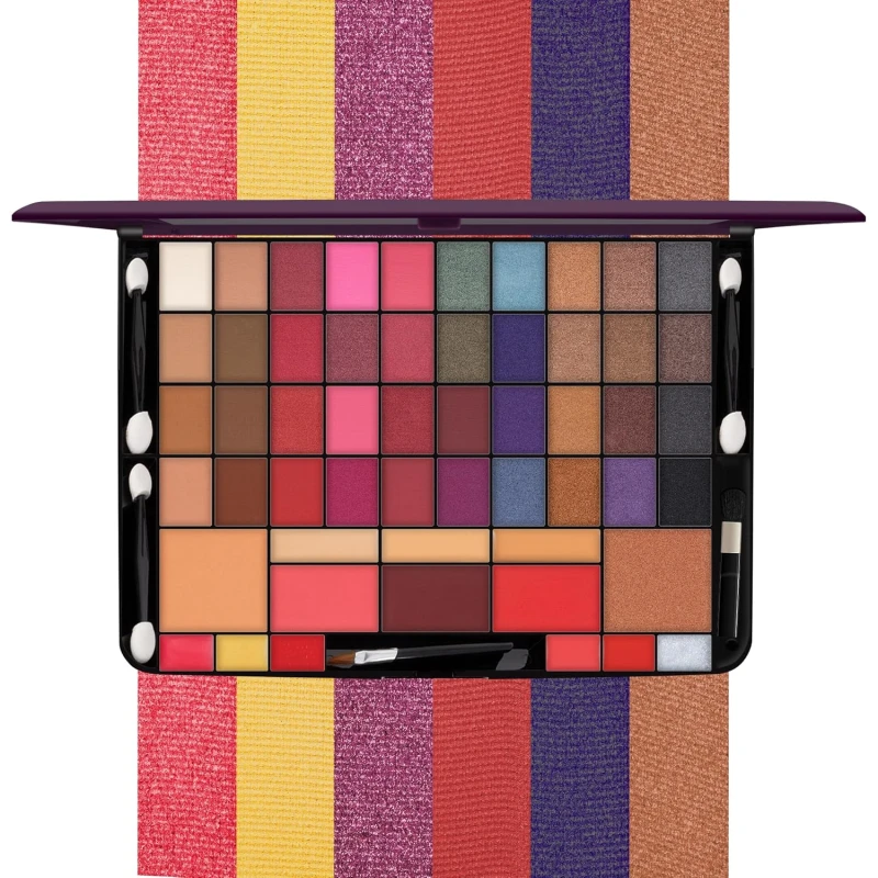 Hilary Rhoda Professional Makeup Kit | 40 Eyeshadows | Highlighter | Face Powder | 3 Contour & 3 Blushes | 6 Lip Glosses | Makeup Kit for Women | Highly Pigmented | 4 Brushes - 74g (Multicolor Shade-2) thumbnail 7